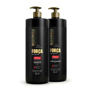 Kit Bio Extratus Força e Pimenta(1L) Shampoo e Condicionador - Crescimento saudável