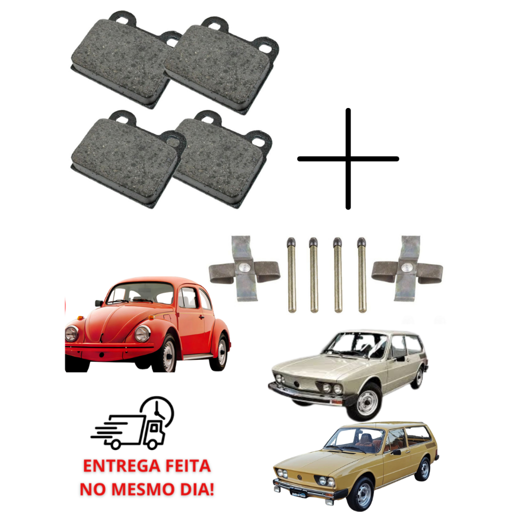 Pastilha de freio Fusca Brasilia Variant + Reparo de Freio Fusca ...