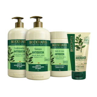 Kit Antiqueda Bio Extratus ( Shampoo/Condicionador/Banho de Creme 1L /Finalizador 150g)