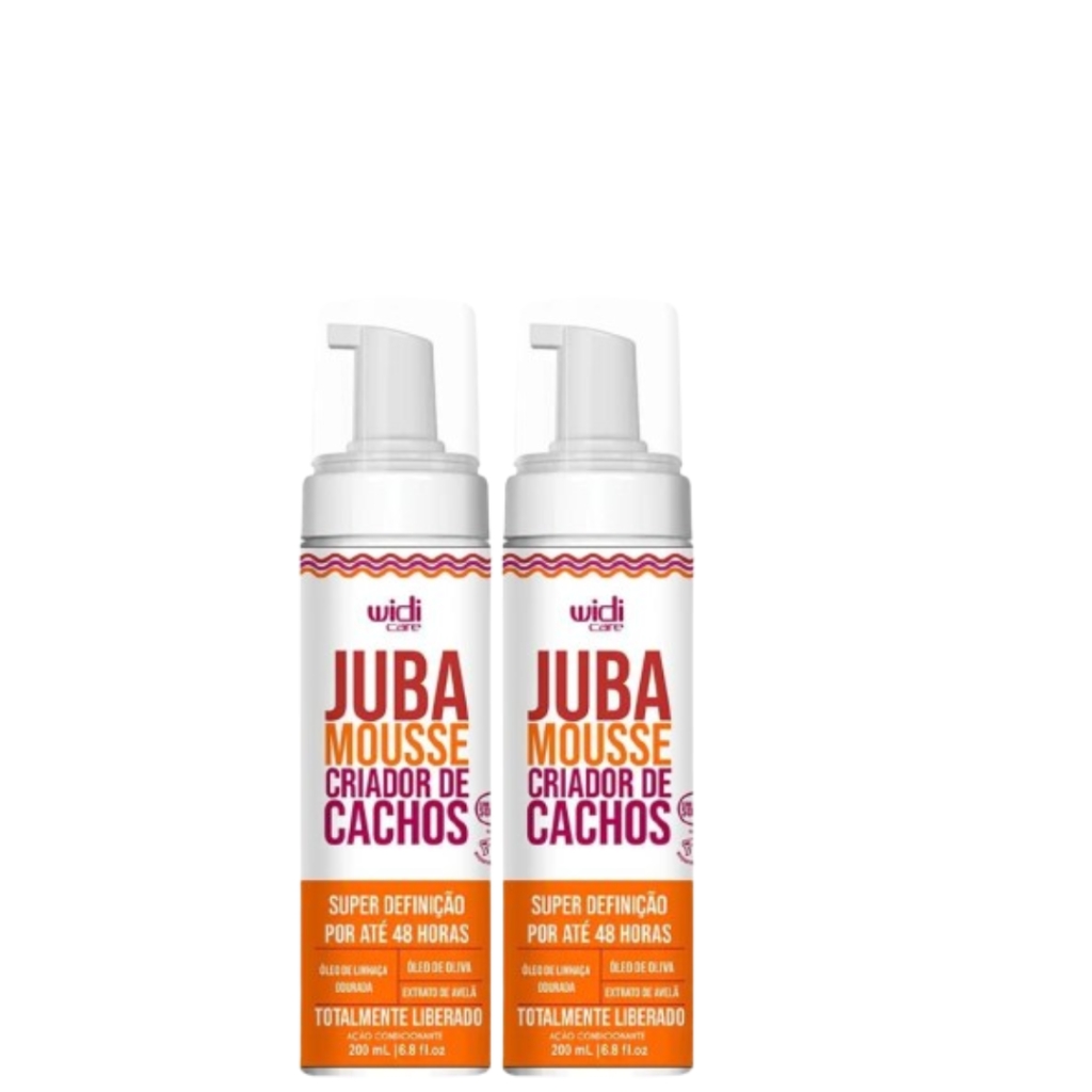 Kit com 2 Mousse Finalizador Juba Mousse Criador De Cachos 200 ml (2 ...