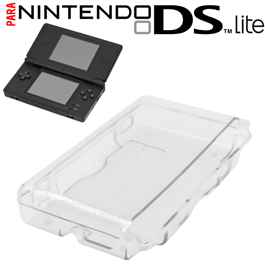 Capa Acrílica Transparente para Nintendo DSL DS Lite | Proteção Durável e Elegante acrílico incolor