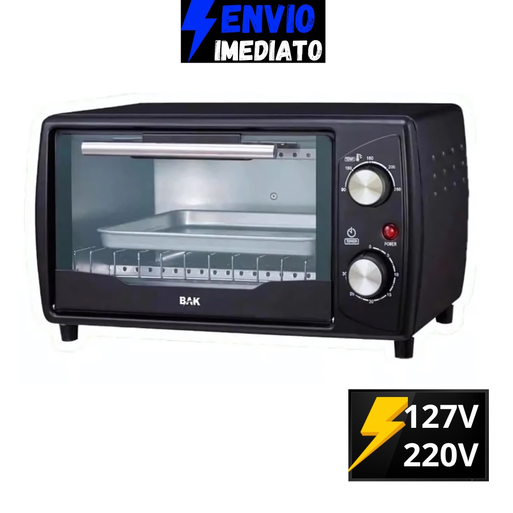 Forno Elétrico Bak 10L 110V/220V 1000W Bancada Master Forno Elétrico Bak 10L 110V/220V 1000W Bancada Master