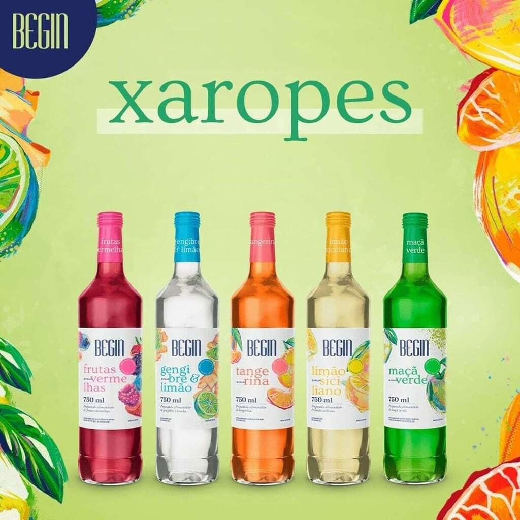 Xaropé Begin Tropical 750 ML Para Drinks Com e sem alcóol | Shopee Brasil