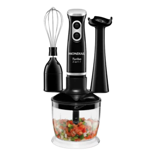 Mixer Turbo Mondial M-14 3 Em 1 Potencia 350w 60hz Cor Preto 127v