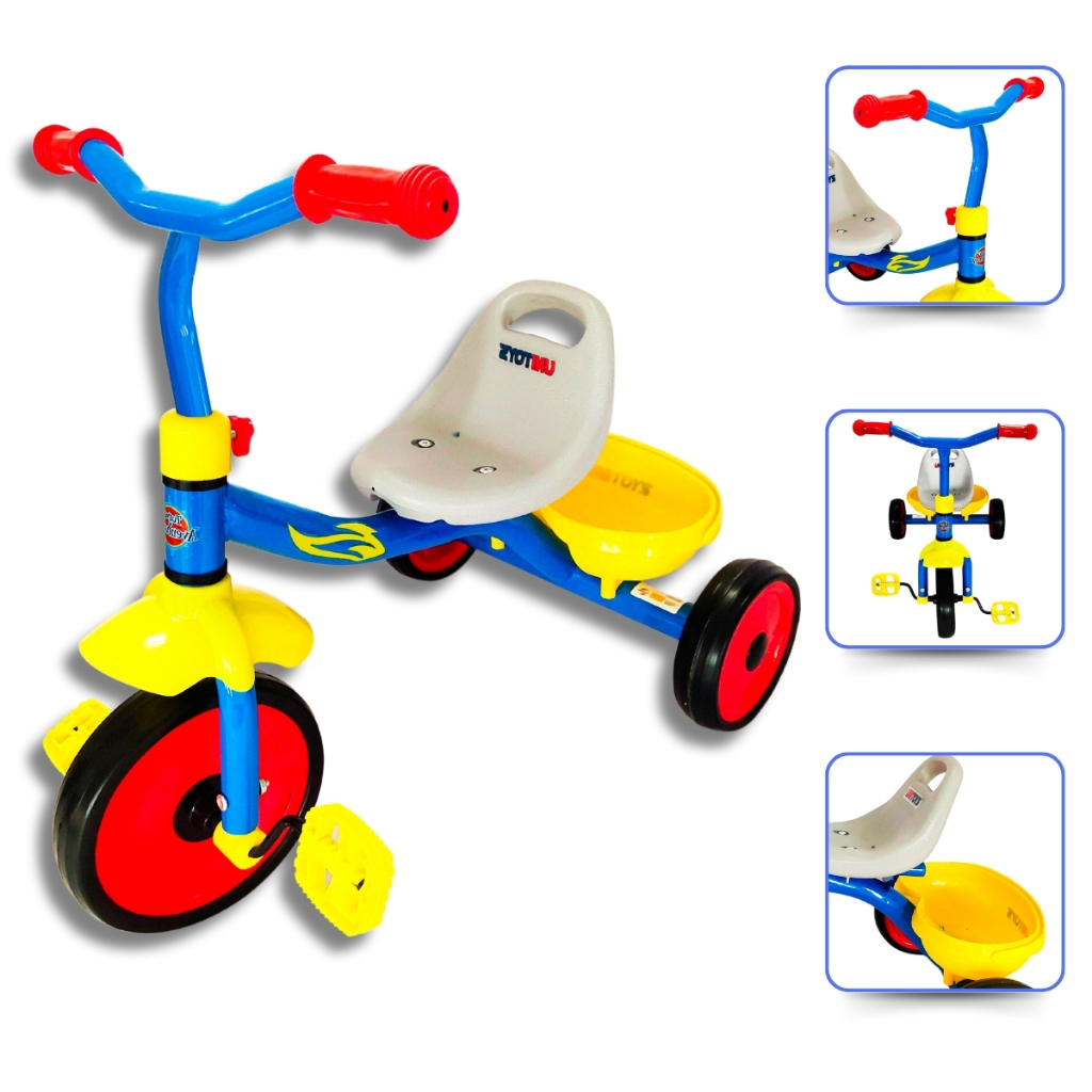 Triciclo Infantil Soni Azul Love Rosa Crianças 3 anos Triciclo Unitoys ...
