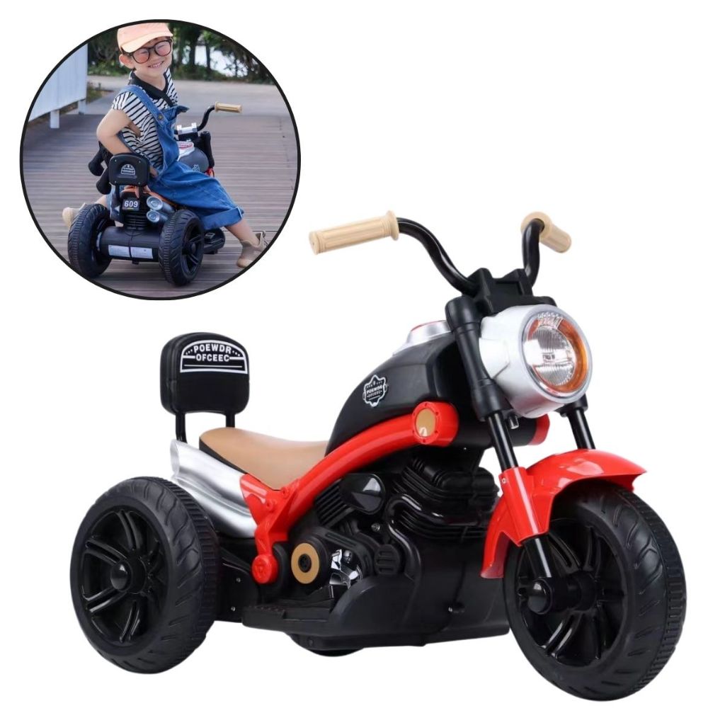 Mini Moto Elétrica Infantil Triciclo 6V Chopper Até 3 Anos | Shopee Brasil