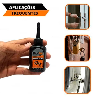 Lubrificante Grafite Em Pó 25g Bestfer em Oferta na Shopee