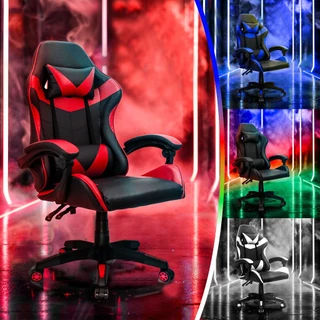 Cadeira Gamer Escritório Giratória Reclínavel Youtuber Couro Braço Articulado Couro sintético