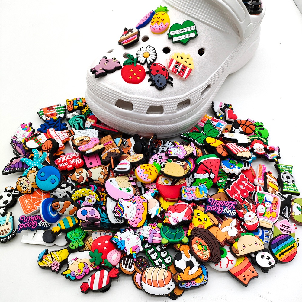 Apliques PVC Pins Jibz Enfeite emborrachado P/ Crocs Babuche ...