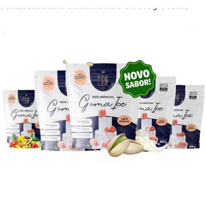 Pasta Americana Goma Ice 800g - Fine Line ( Kit com 12unidad