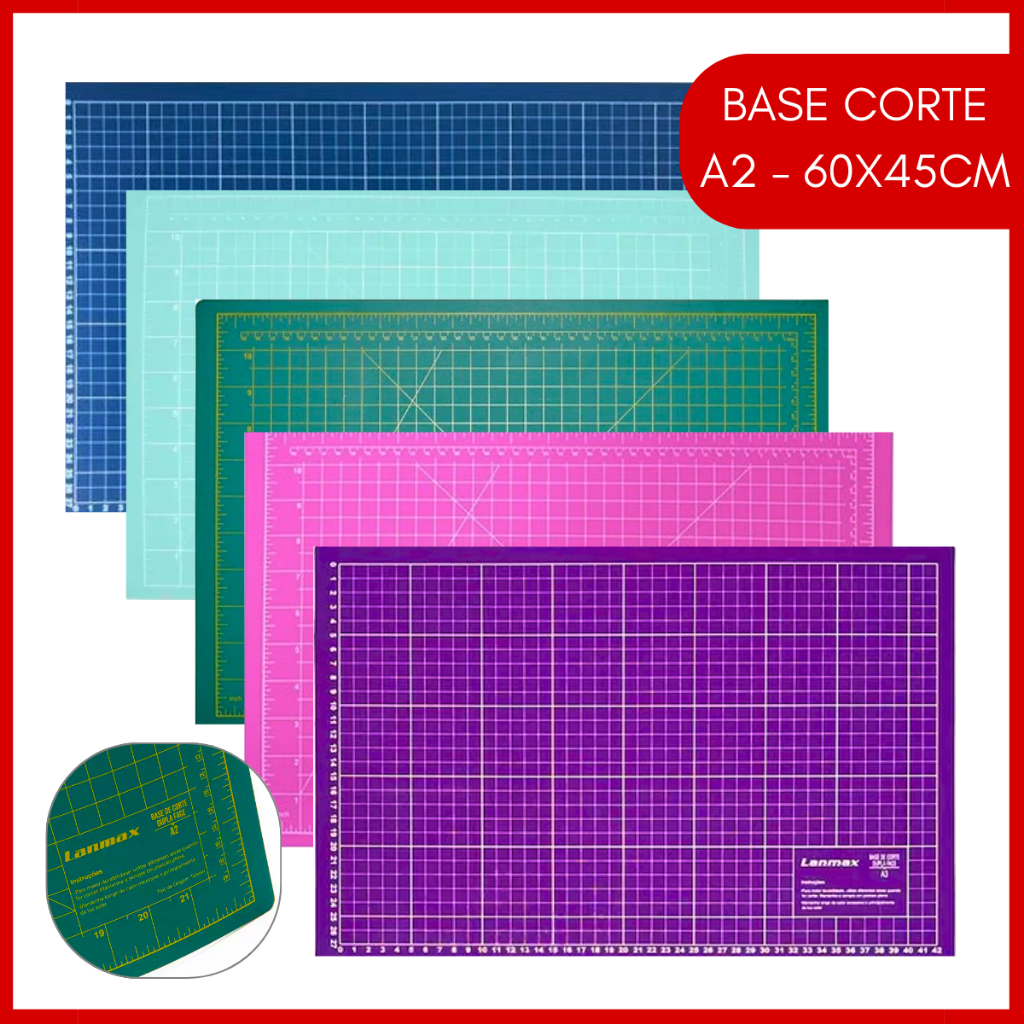 Base De Corte A2 60x45 Dupla Face Patchwork Artesanato Cores | Shopee ...