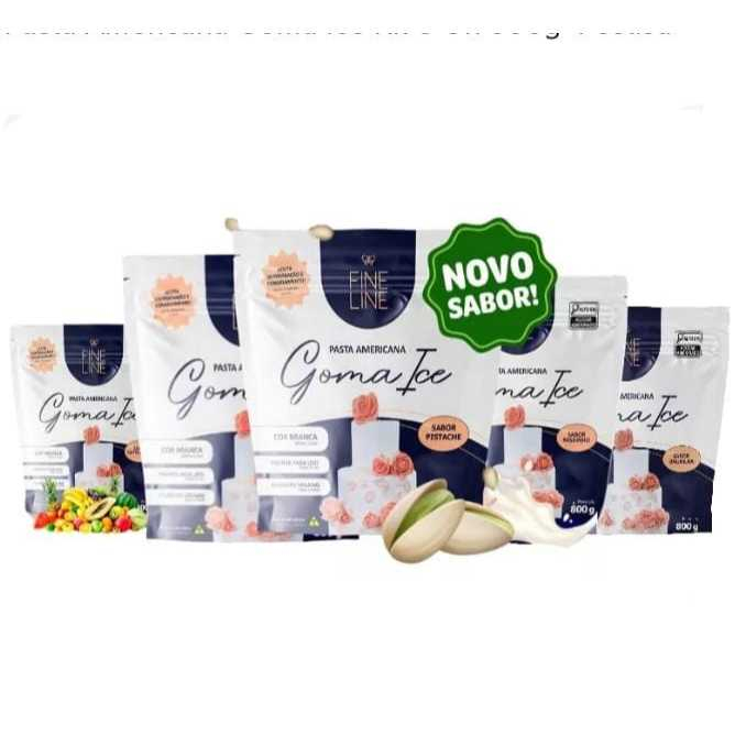 Pasta Americana Goma Ice 800g - Fine Line ( Kit com 6 unidad