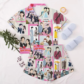 pijama americano Dorameira Bts k-pop animes doramas baby-doll