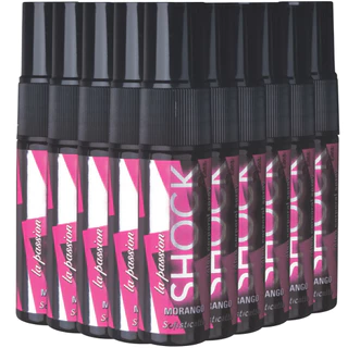 10 ÓLEO CORPORAL SPRAY SHOCK MORANGO SOFISTICATTO BEIJÁVEL SEXSHOP