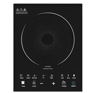 Cooktop de Indução Fogão Elétrico 110V e 220V Painel Touch 6 Modos Automático Com Timer