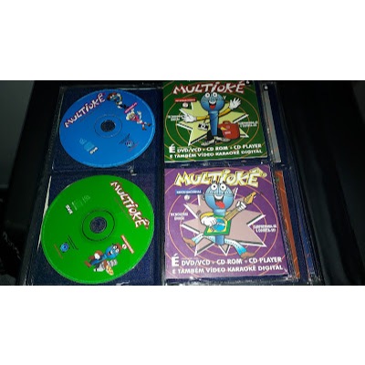 Coleção 25 CD's Multiokê DVD VCD CD ROM CD Player Videokê Karaokê