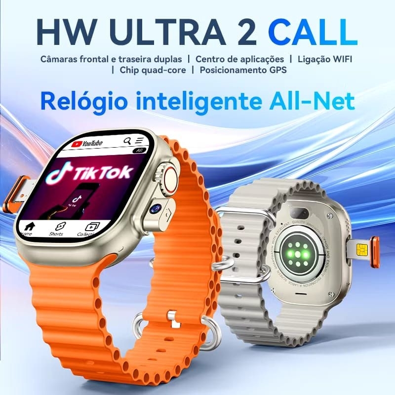 Relógio Smartwatch Hw ultra call com câmera e entrada para chip 5G/wi ...
