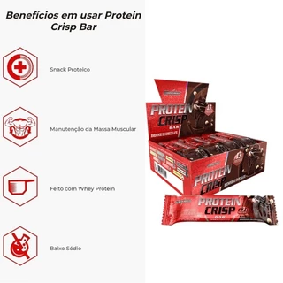 Barra de Proteína Crispbar Integralmedica Caixa c/12 unidades em Oferta na Shopee