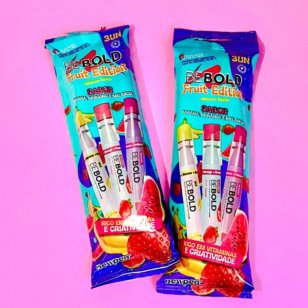 Marca Texto Perfumado Be Bold Fruit Edition - Aroma de Frutas - Pacote ...