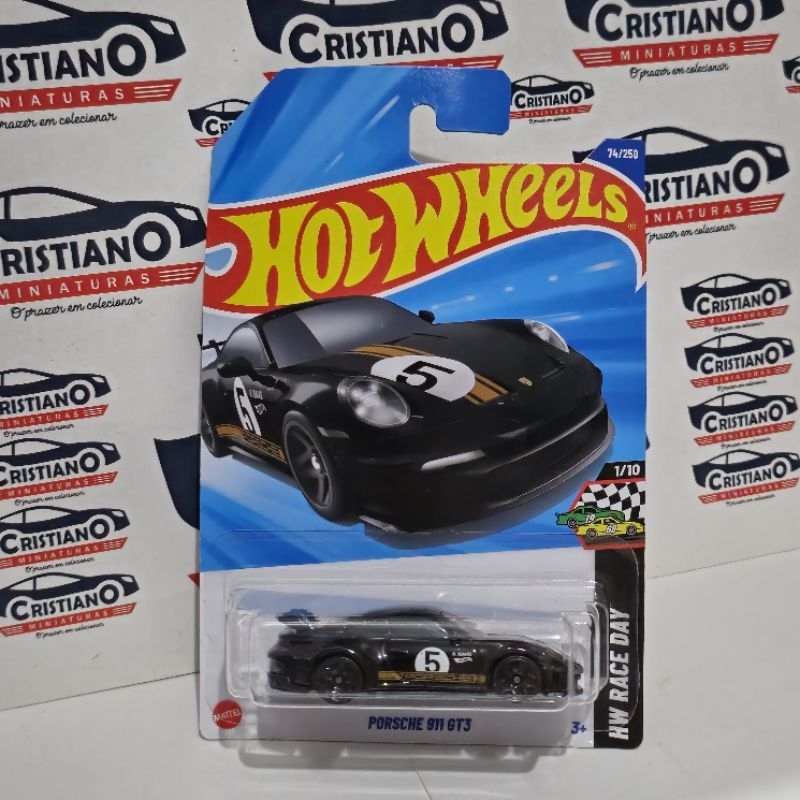 Porsche 911 GT3 Hw Race Day 1/10 Hot Wheels 2025 HYX17 | Shopee Brasil