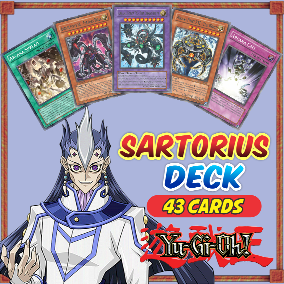 Sartorius Deck Anime (40 Cards) Yugioh GX | Shopee Brasil