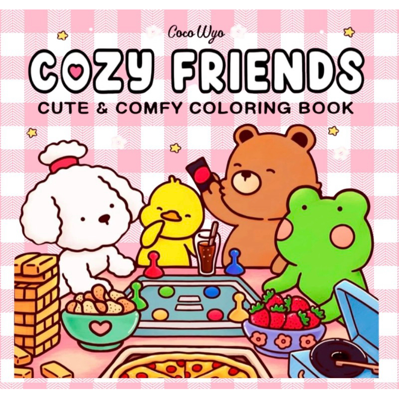 Cozy Friends Desenhos Para Colorir - 43 FOLHAS SOLTAS | Shopee Brasil