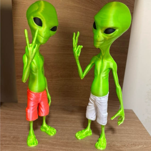 Alien 3D de 20cm - Impressão 3D