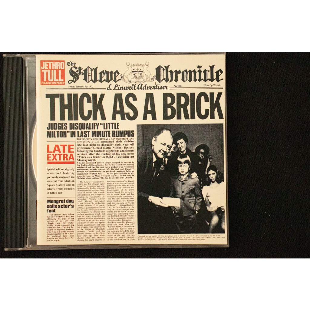 CD JETHRO TULL - THICK AS A BRICK | Shopee Brasil