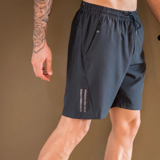 KIT 1-3 Bermudas Short 2 Bolsos Tactel Shorts Dry Fit Fria Corrida, Academia, Caminhada P M G GG G1