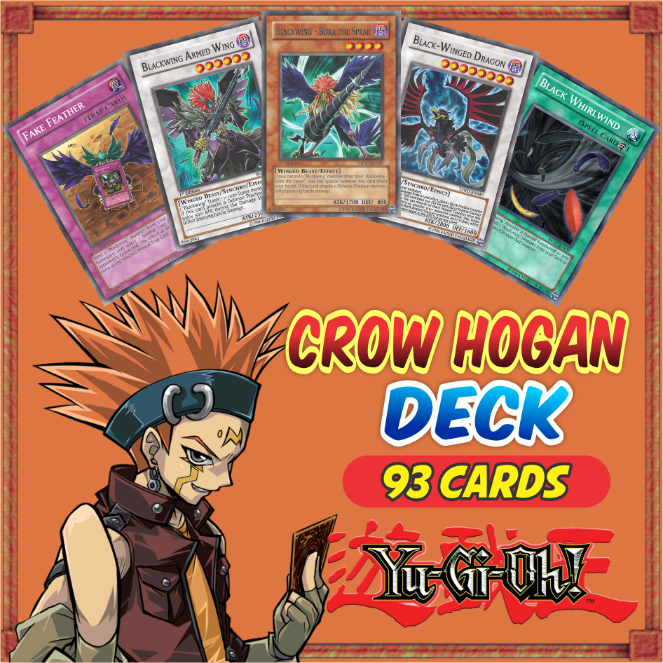 Crow Deck Anime (90 Cards) Yugioh 5D'S | Shopee Brasil