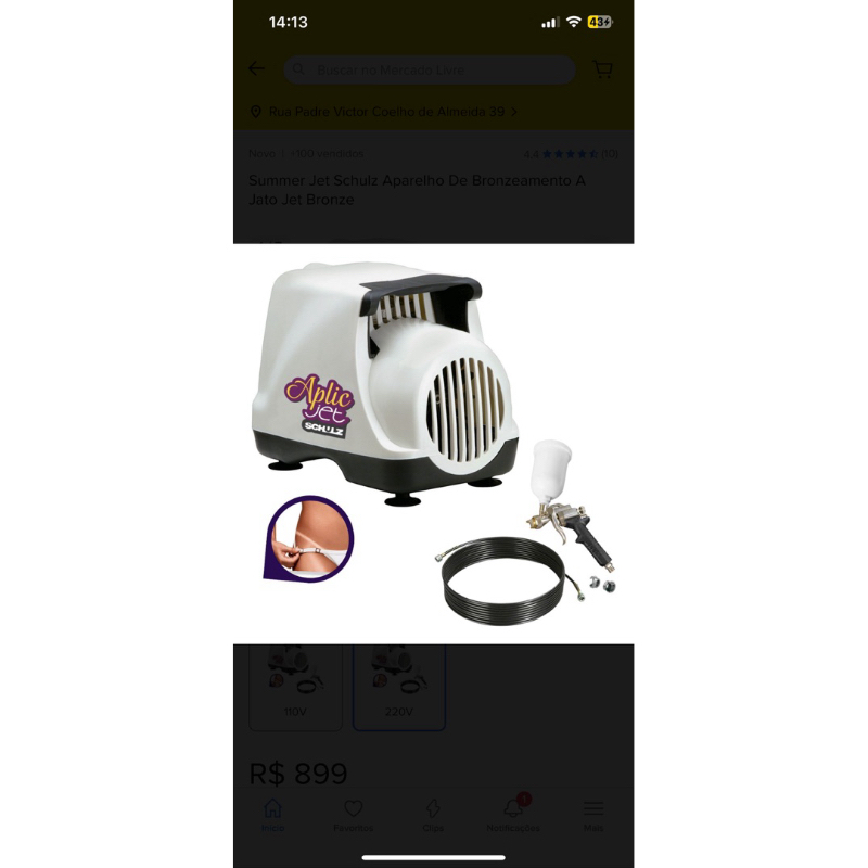 Compressor Jet Bronze para bronzeamento a jato Shopee Brasil — free download