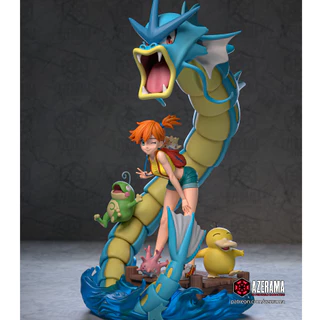 action figure diorama Misty pokémon 27 cm - boneco figure colecionável misty pokemon 27 cm