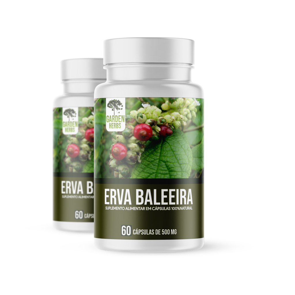Kit 2x Erva Baleeira - Extrato Premium 100% Puro - 500 Mg - 60 cápsulas ...