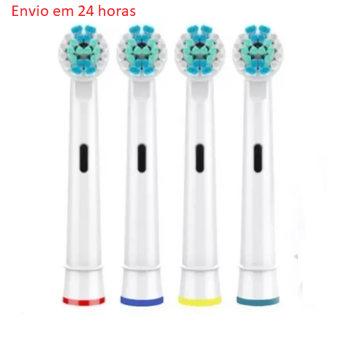 04 Refis Compatíveis Escova Elétrica Oral B