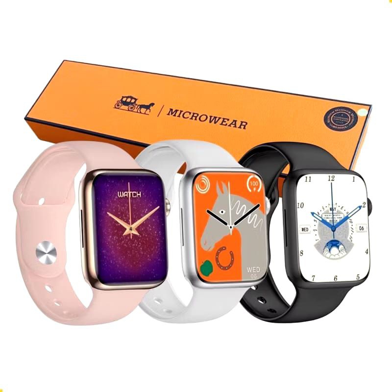 Smartwatch W59 Mini Pro 41mm Microwear Original GPS, NFC faz e Recebe ...