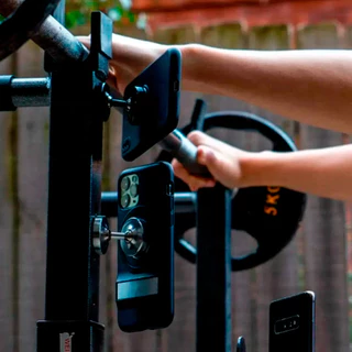 Suporte Celular Academia Carro Imã Duplo 360 graus Magnético