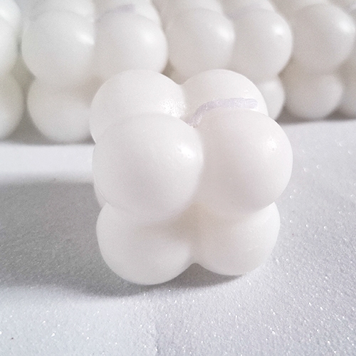 50 pçs Velas Bubble Brancas Aromas Variados
