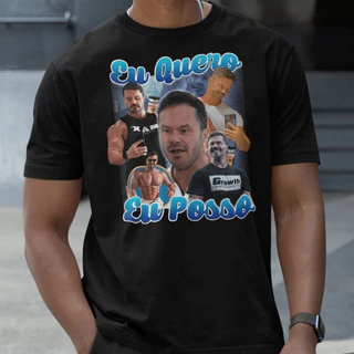 Camiseta Academia Meme Cariani Eu Quero Eu Posso Treino Gym Zoeira Maromba