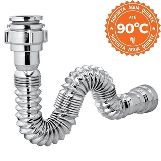 Sifão Universal Sanfonado Astra para Banheiro em Oferta na Shopee