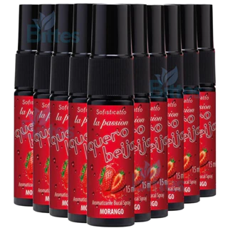 10 AROMATIZANTE BUCAL SPRAY SOFISTICATTO MORANGO QUERO BEIJO HÁLITO FRESCO