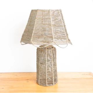 Luminária Abajur Ayana Palha de Milho 53cmx 35cm