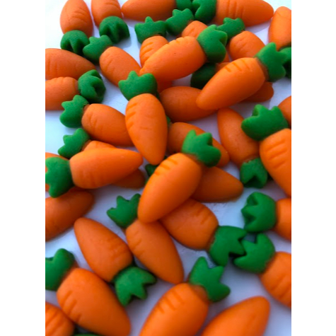 Confeito de açúcar para decoração de doces mini cenourinha d