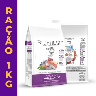 Ração Biofresh Para Gatos Sabor Salmão Adultos Salmão - 1,5Kg em Oferta na Shopee