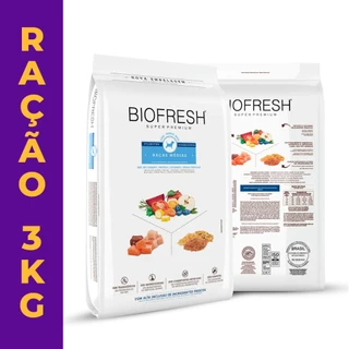 Ração Cães Biofresh Filhotes Raças Medias 3kg em Oferta na Shopee