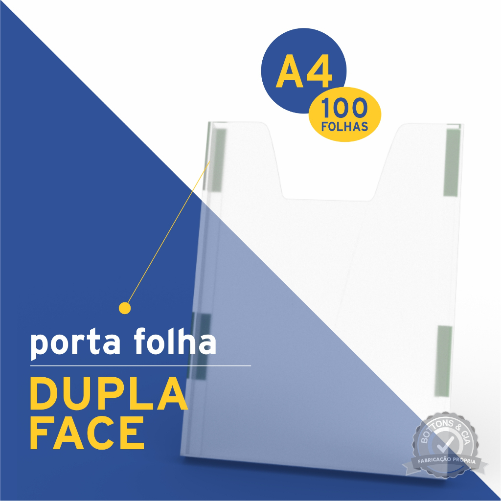 Display A4 ou A5 Acrílico Transparente Documentos Porta Papel 100 ...
