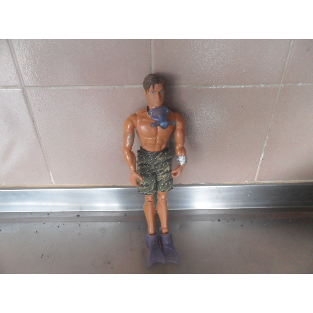 Antigo boneco Max Steel 1998 mergulhador Mattel