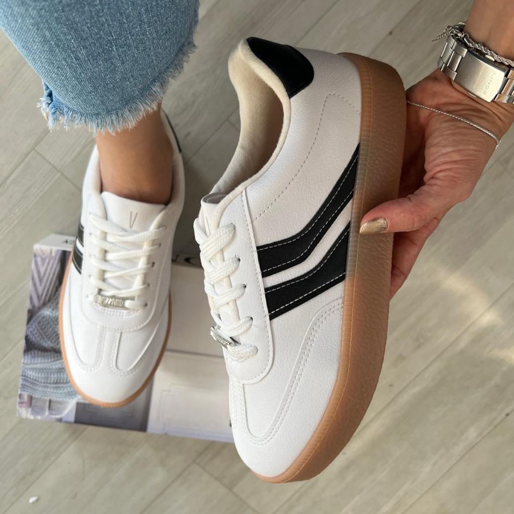 Tenis Casual Feminino Vizzano Plataforma Original Listras Shopee
