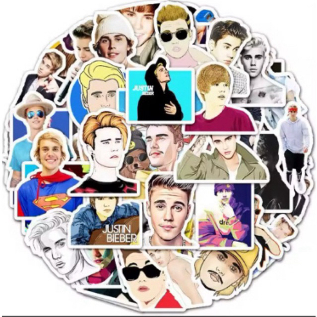 25/50/100 pcs adesivos figurinhas stickers JUSTIN BIEBER | Shopee Brasil