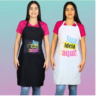 Avental Personalizado Logomarca do seu jeito Estampado Unisex Tecido Oxford Profissional com ajuste.