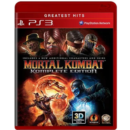 Mortal Kombat (Komplete Edition) - PS3 (Greatest Hits) Mídia